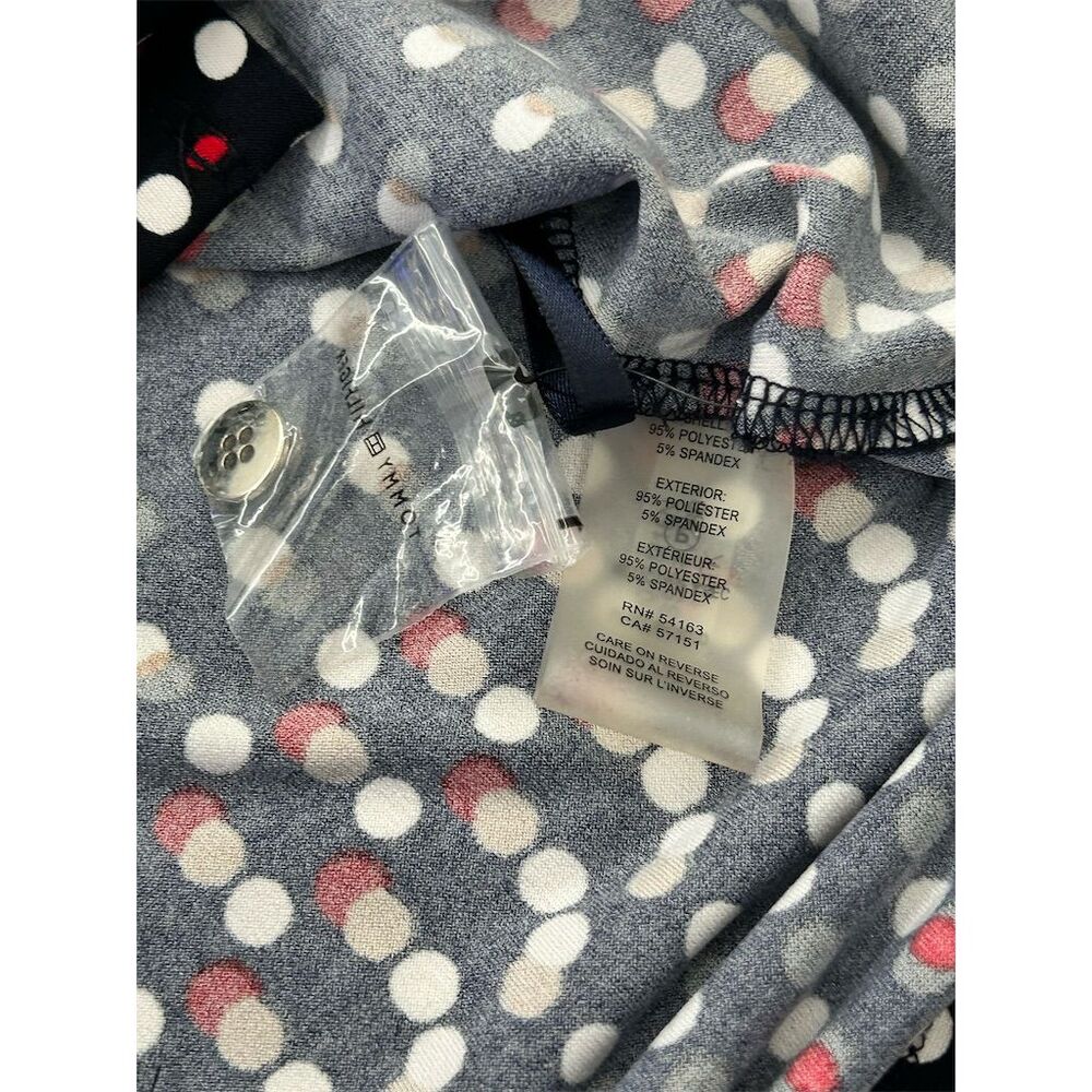 Tommy Hilfiger Women's Polka Dot Button-Up Shirt Size S Multicolor - Picture 4 of 7
